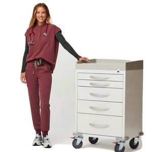 Figs Women’s Dark Cherry Rafaela Scrub Top